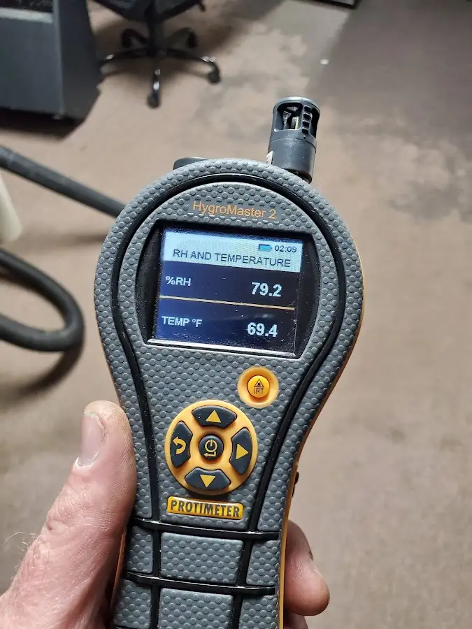 Moisture meter humidity assessment for Fire & Smoke Damage Restoration in Magna